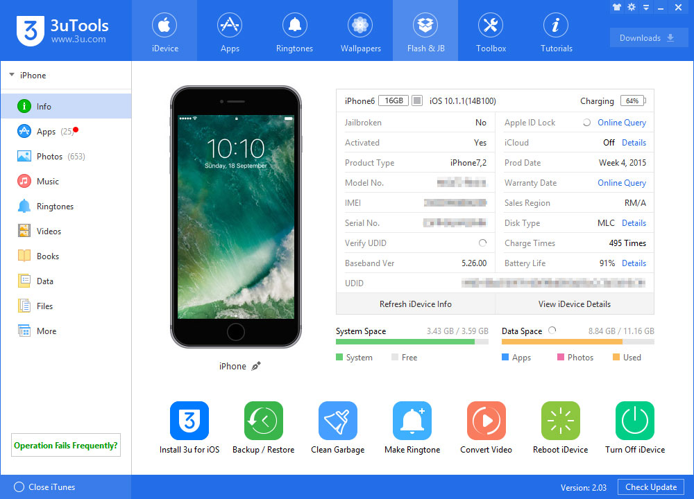 3uTools 3.23.006 Free Full Activated