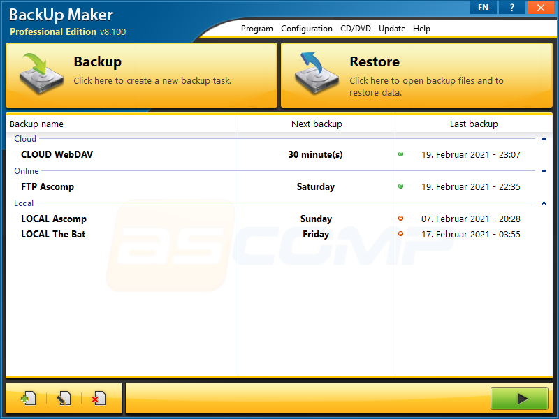 BackUp Maker Professional 8.312 Free Full Activated