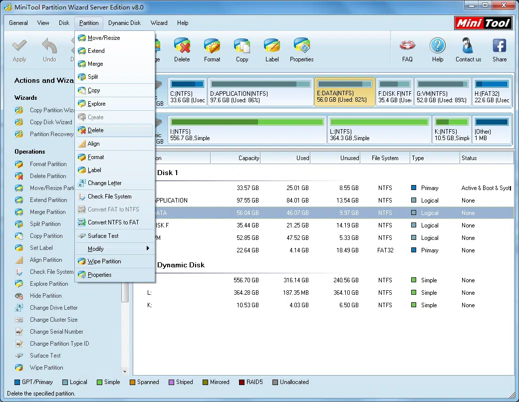 Minitool Partition Wizard