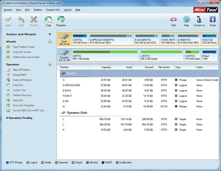 Minitool Partition Wizard