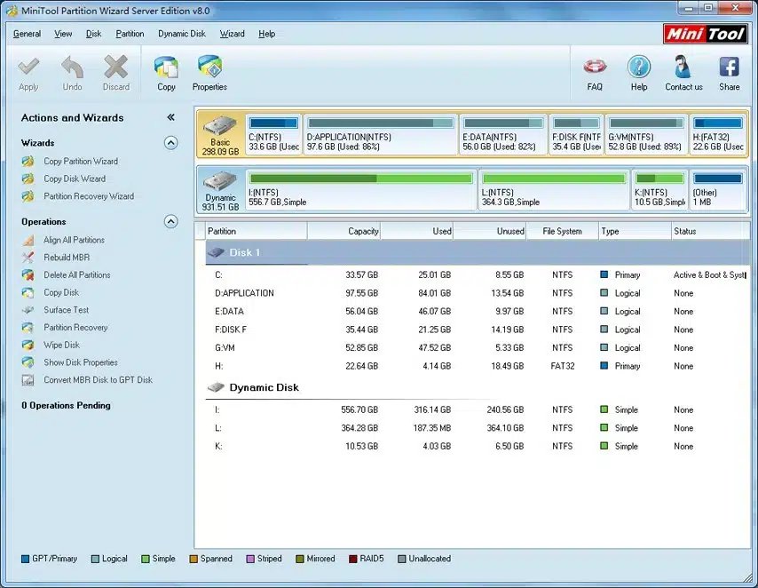 Minitool Partition Wizard