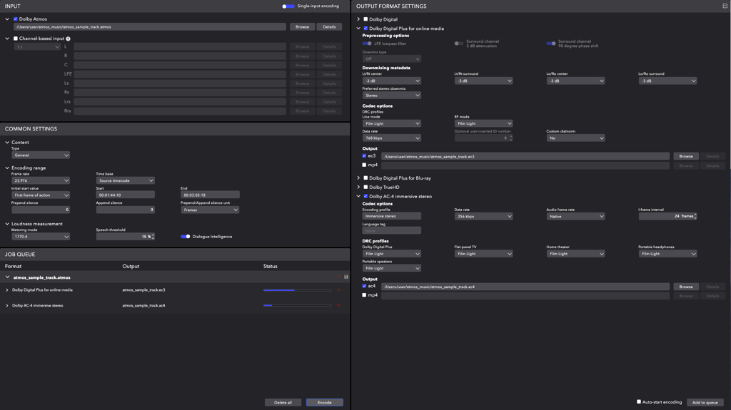 Dolby Media Encoder