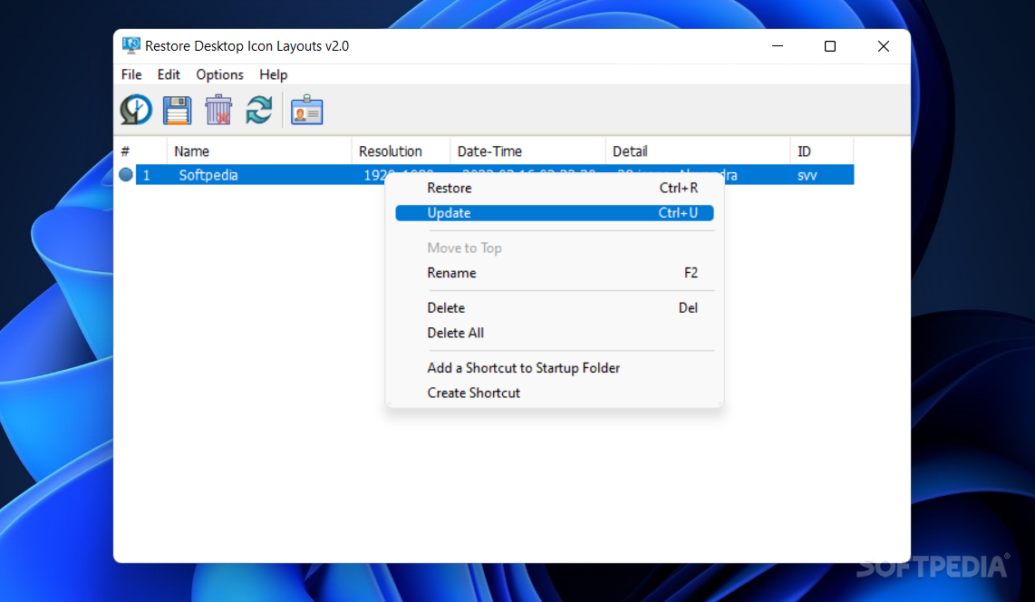 Reicon icon Restore