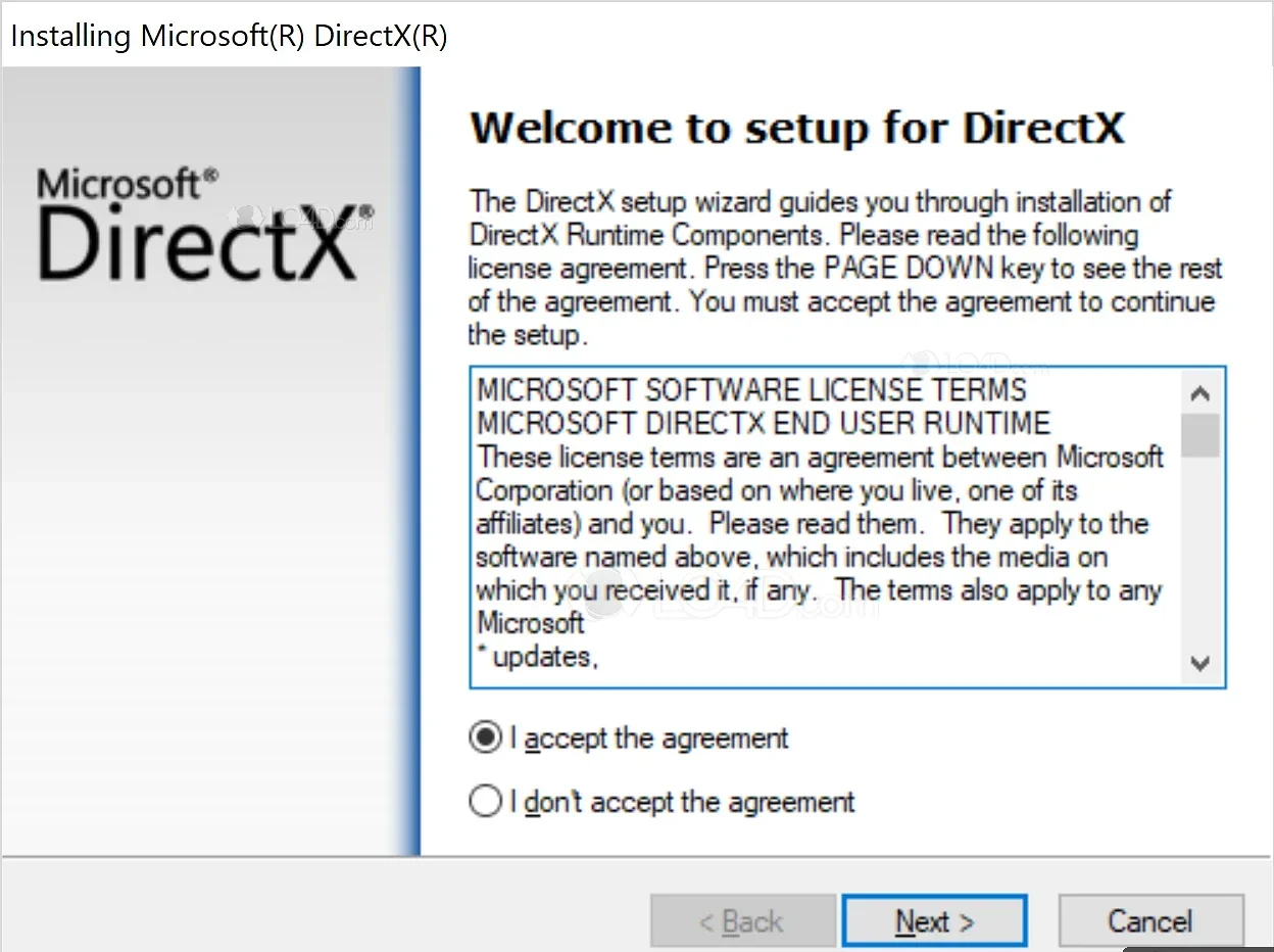 Directx User Runtime