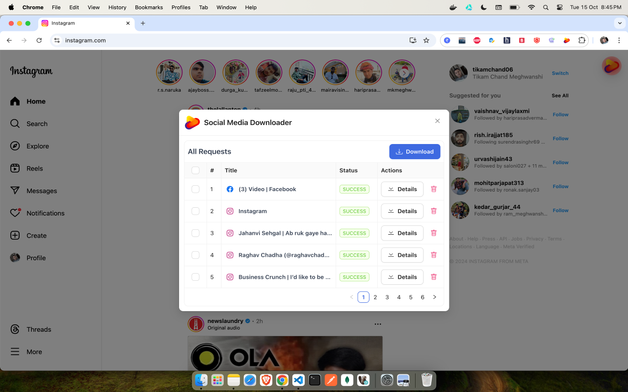 Social Media Downloader