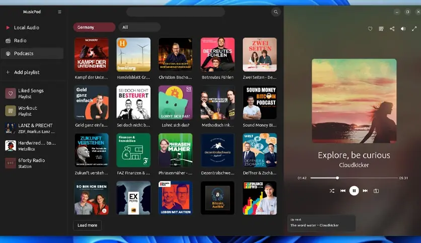 Ubuntu Flutter MusicPod 1 1