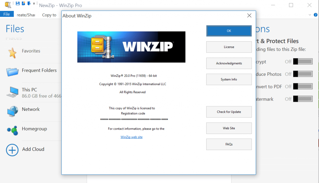 WinZip Pro license key Free Download