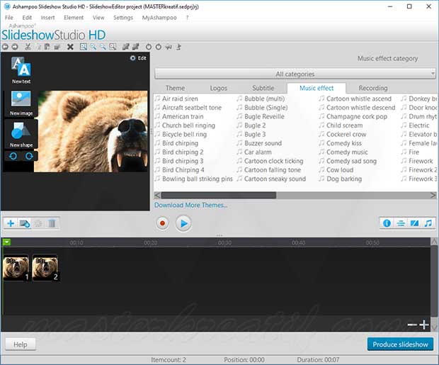 Ashampoo Slideshow Studio HD Crack + Licene key Free Download