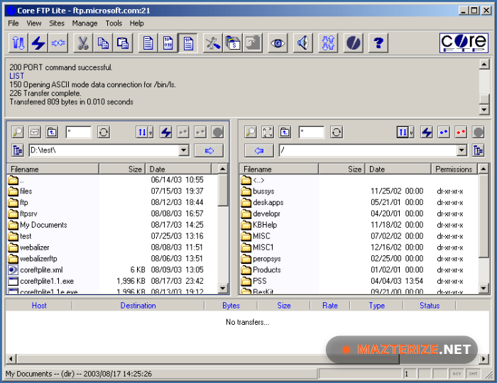 Core FTP Pro 2.2 Build 1960 Free Download Core FTP Pro 2.2 screenshot