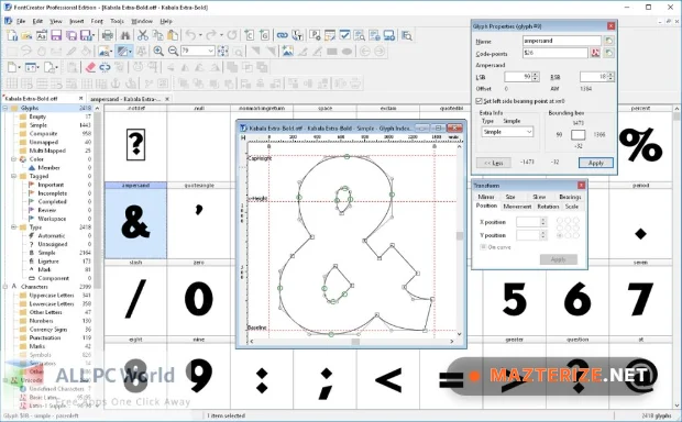 High-Logic FontCreator Professional 15 Full Version High Logic FontCreator Professional screenshot