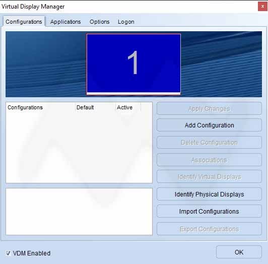 Virtual Display Manager key