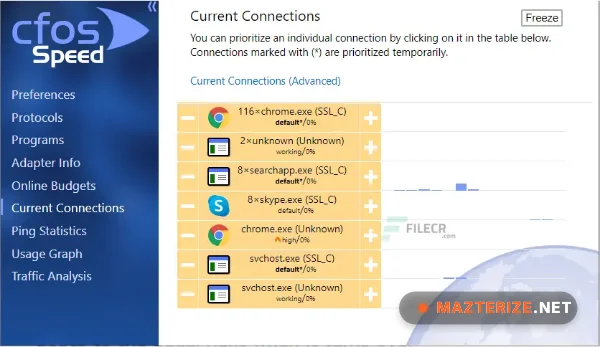 cFosSpeed 13.10.3005 For Windows cFosSpeed screenshots
