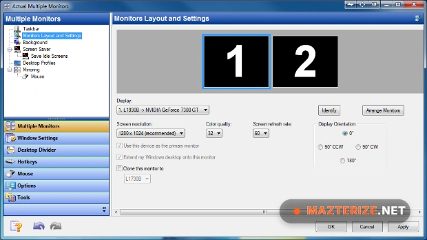 Actual Multiple Monitors 8.15.3 Free Download Actual Multiple Monitors 8.15.3 screenshot