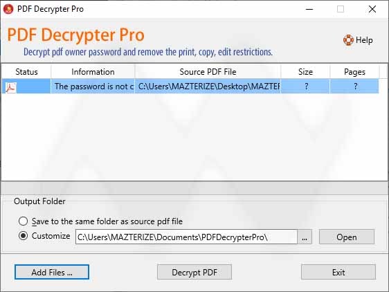 PDF Decrypter Pro Crack