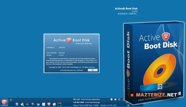 Active Boot Disk 26.0.1 Full Version Active Boot Disk 26.0.1 screenshot