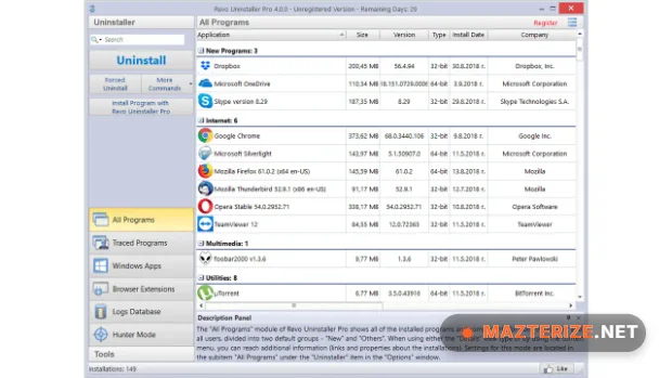 Revo Uninstaller Pro 5.4.7 Full Version Revo Uninstaller Pro 5.4.7 screenshot