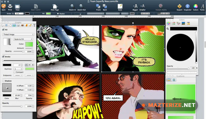 Comic Life 3.5.21 Free Download Comic Life 3.5.21 screenshot