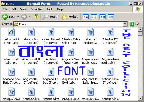 Bengali Font Download