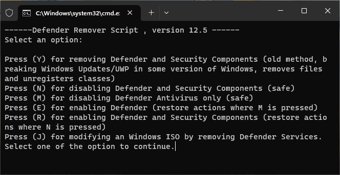 Defender Remover 12.8.3 Download
