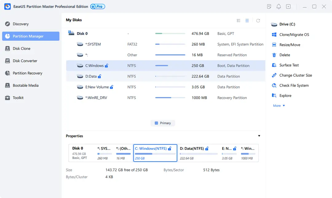 EaseUS Partition Master 2025