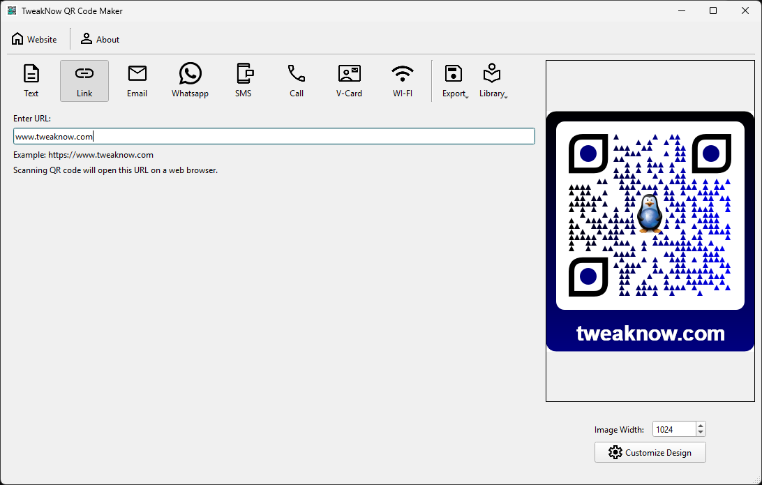 TweakNow QR Code Maker 