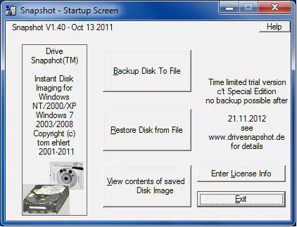 drive snapshot download