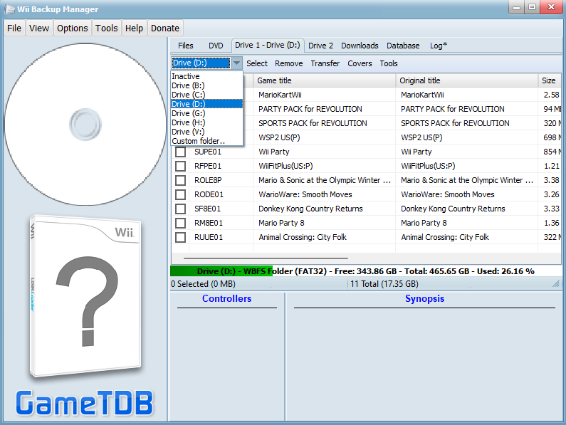 wii Backup Manager