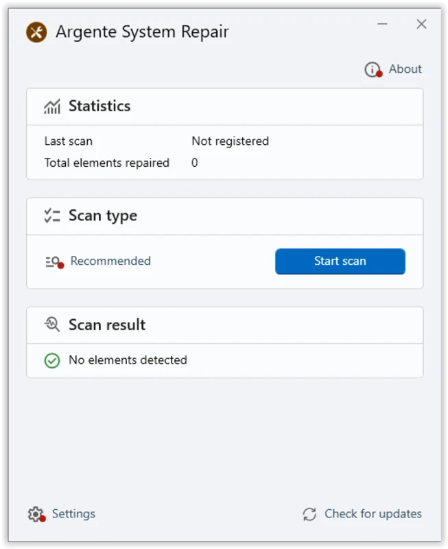 Argente System Repair  Free Download