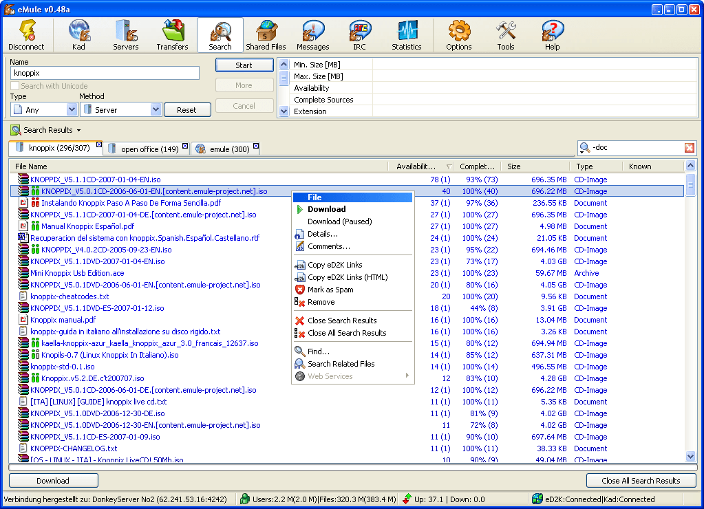eMule servers Free Download