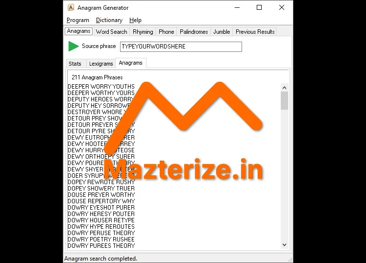 Anagram Generator Free Download