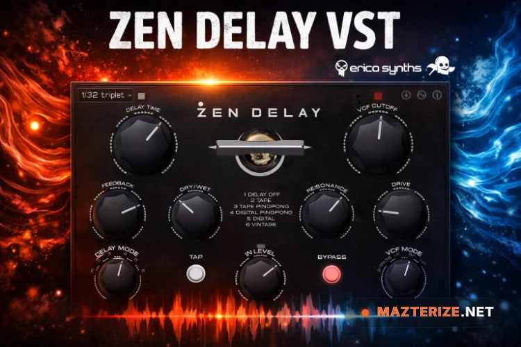 Erica Synths Zen Delay Virtual v1.0.0 Final Full Version Erica Synths Zen Delay Virtual 2026