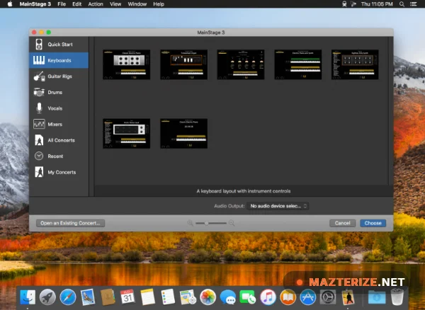 Apple MainStage 3.6.1 for Mac Apple MainStage screenshot