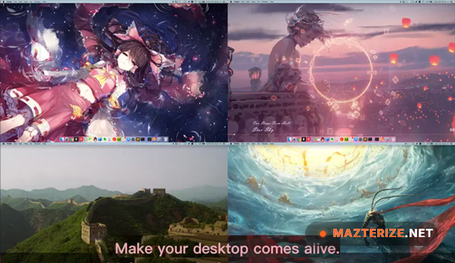 Dynamic Wallpaper Enginer for MacOS (Latest 2026) Dynamic Wallpaper Enginer screenshots