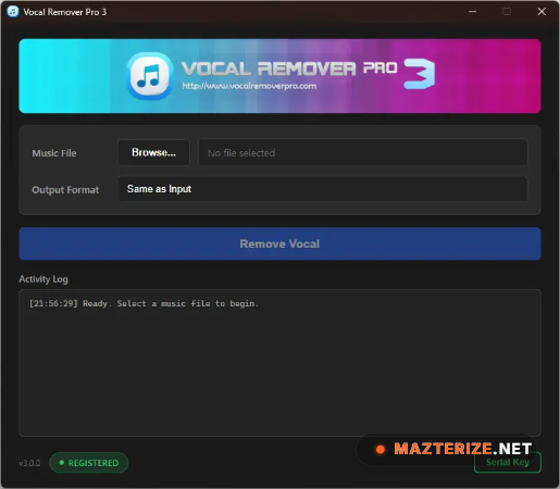 Vocal Remover Pro Software v3.0.0 Download Vocal Remover Pro Software screenshot