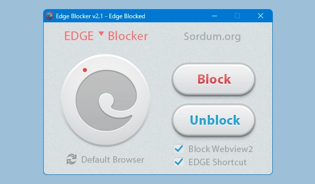 Edge Blocker 2.1 Free Download Edge Blocker 2.1 screenshot