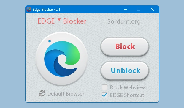 Edge Blocker 2.1 Free Download Edge Blocker 2.1 screenshot